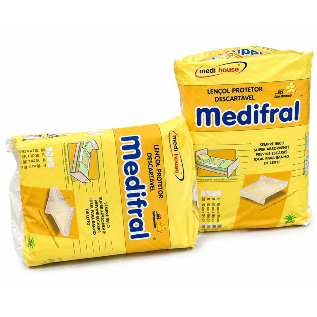 Protetor De Colchão Multiuso Descartavel 80Cmx150Cm Pacote Com 6 unidades Medifral