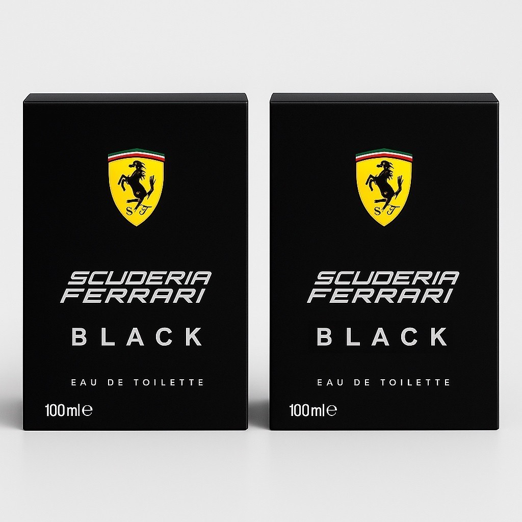 Kit De 1 Até 2 Perfumes Masculinos Ferrari Black 100ml | Importado com Alta Fixação e Longa Duração