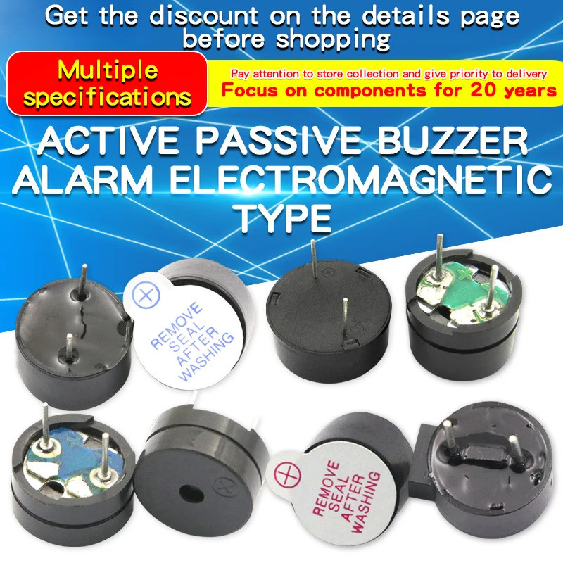 10 Pcs 3 V 5 Alarme De Campainha Ativa/Passiva Universal SOT Tubo De Plástico Longo Tom De Bipe Contínuo