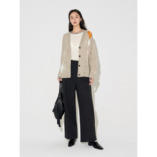 CLMX Moda Banana Calças Grosso Lã Quente Acetato Misturado Dupla Face Tecido de Malha Cintura Elástica Calças Casuais Mu