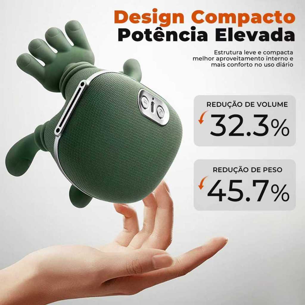 Massageador Pescoço Ombro Costas Tipo Shiatsu Com Aquecimento 8 Esferas Relaxamento Alívio Da Dor Bivolt