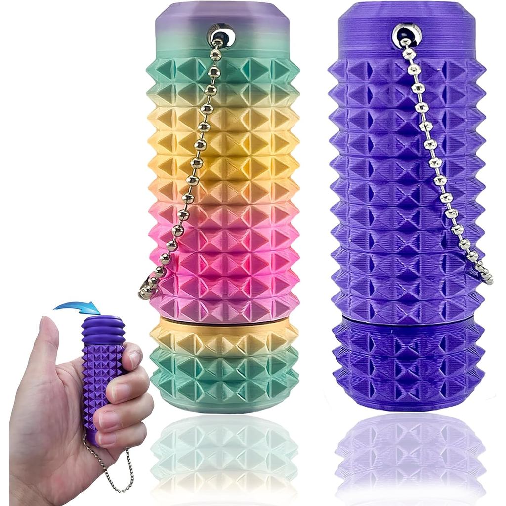 2 Peças de Brinquedos Sensoriais Anti-Dores Aprimorados, Brinquedos Sensoriais Impressos em 3D para Alívio da Ansiedade,
