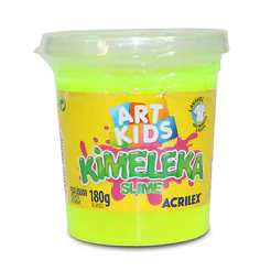 Kimeleka Slime Art Kids 180g Amarelo Limão 504 Acrilex