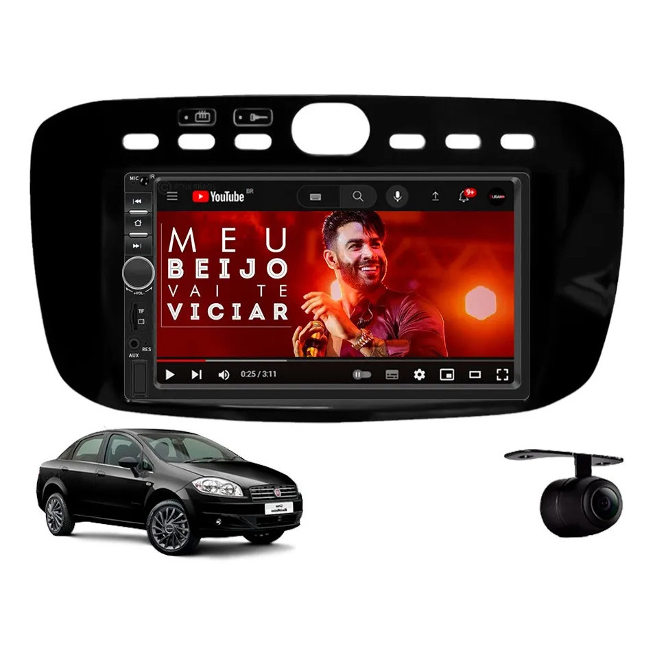 Central Multimídia Fiat Linea 2015 À 2017