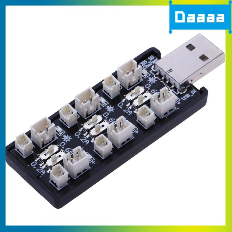 [Zzxitwyq] 1S LiPo Bateria Adaptador De Carregador USB 6CH 3.7V/4.2V 5V/2A Para RC
