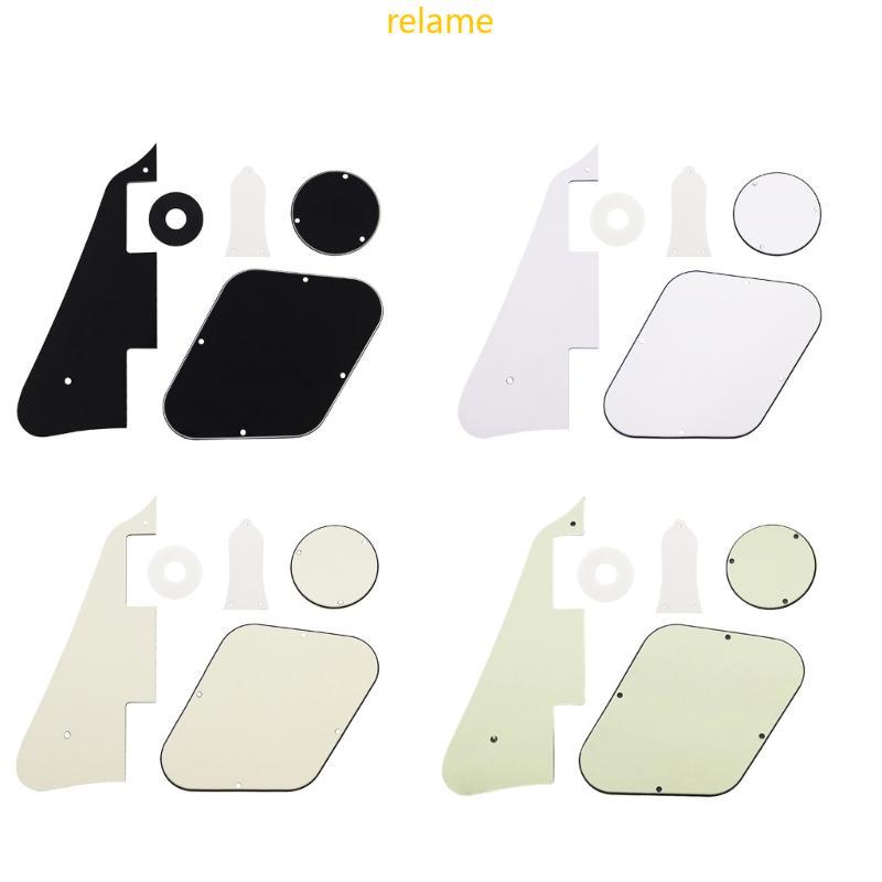 Rel Guitar Pickguard Set Controle Interruptores Placa Traseira Tampa Da Cavidade Parafuso Montagem