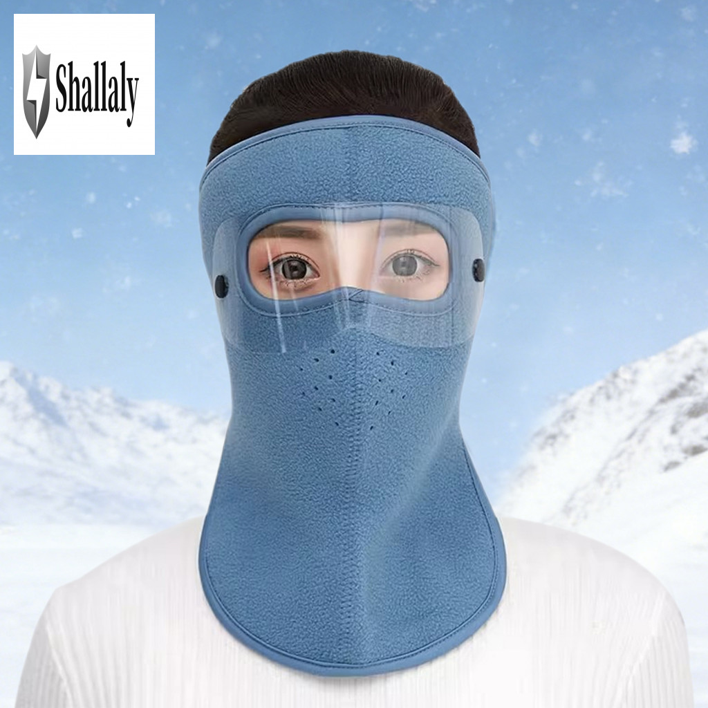 Cycling Face Guard Windproof Winter Fleece Mask with Anti-fog Goggles for Men Women – Thermal Full for Weather