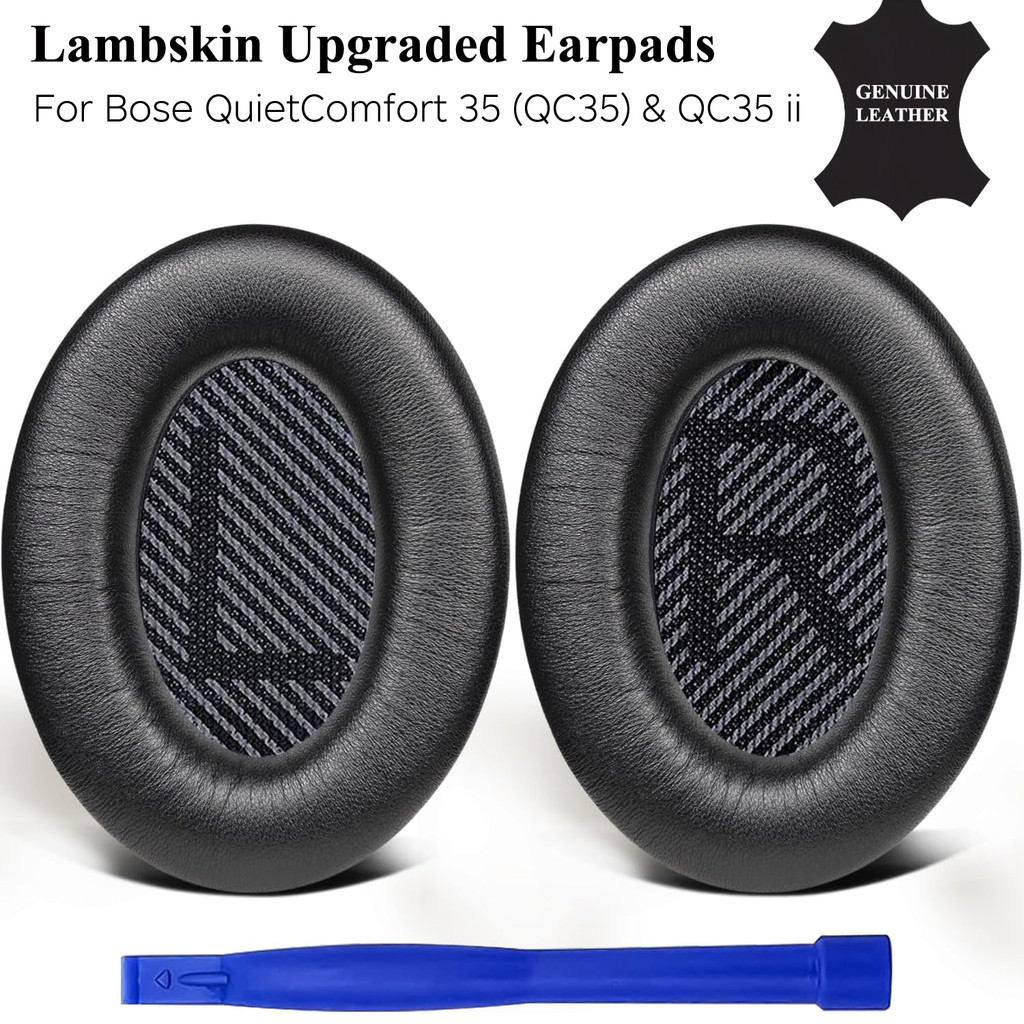 Capa De Fone De Ouvido De Pele De Carneiro Atualizada Para Fones Bose QuietComfort 35 (QC35) E Ii) Com Espuma Acústica