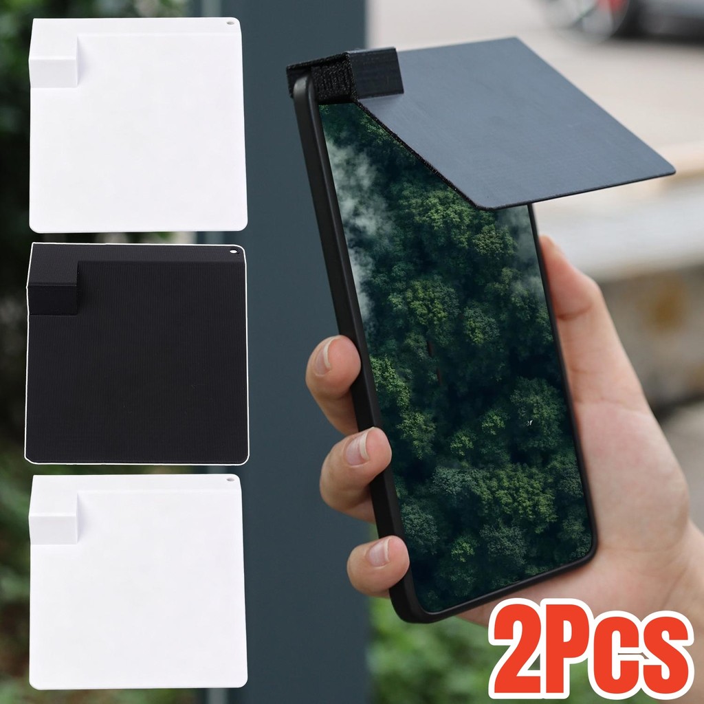Placa De Proteção Solar Para Telefone , Preto E Branco , Impressa Em 3D , Placas De Sombra De Tela De Celular , Viseira