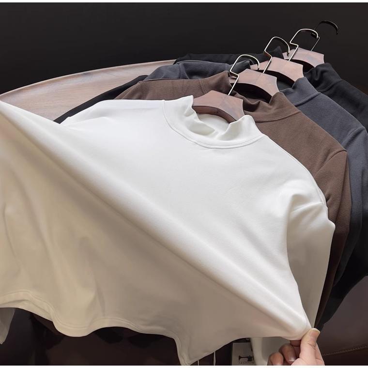Roupa interior térmica de veludo alemão masculino Casual confortável roupas de marca masculina cor sólida High-End S