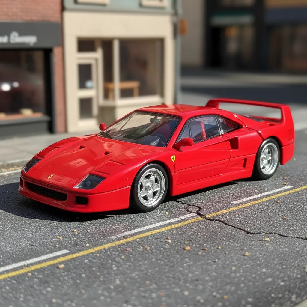Miniatura Ferrari F40 Coupe 1987-92 1:43 Norev Vermelho