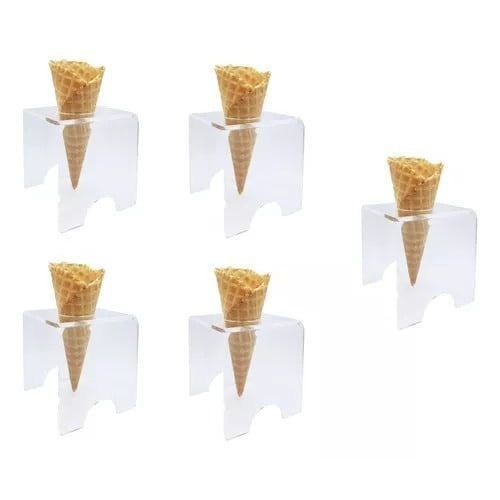 Suporte Pizza Cone Casquinha Cascão Temaki Sorvete 05 Und