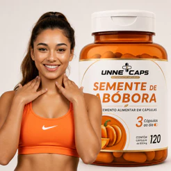Semente de Abóbora 500mg 120 Cápsulas