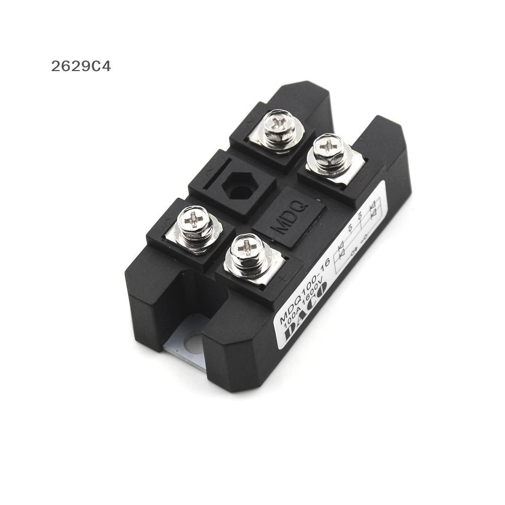 [Ifoy] MDQ 100A Amp 1600V Volt Diodo Monofásico Retificador De Ponte De Caixa De Metal TS BR