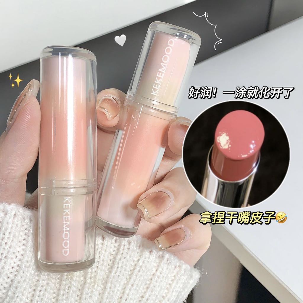 Kekekemood Lingguang Batom Hidratante Espelho Hidratante Hidratante Feminino Clareador Lip Balm Estudante Feminino Estil
