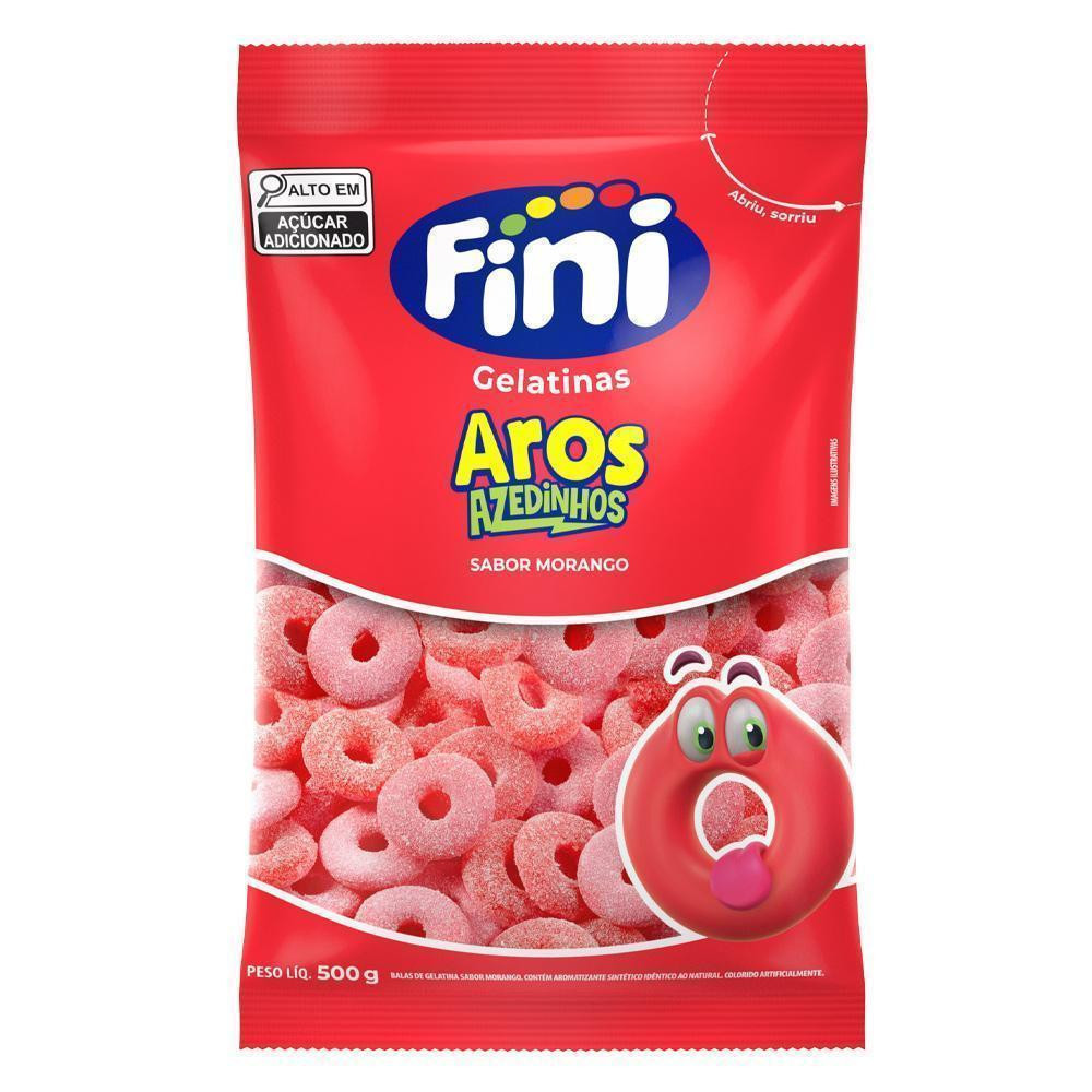 Aros de Morango 500g - Fini