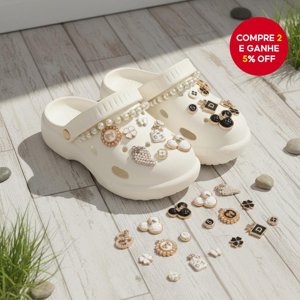 18PCS Charms de Corrente de Sapato para Crocs Crianças Acessórios de Bricolage para Botas de Tornozelo para Meninas e