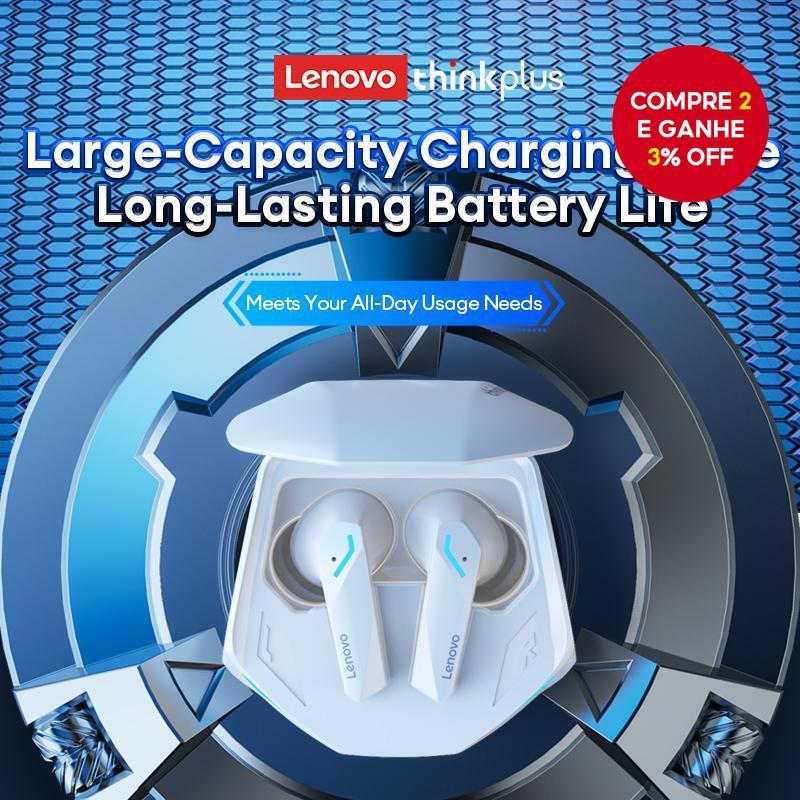 Lenovo GM2 PRO Fones de Ouvido Bluetooth à Prova d'Água Fones de Ouvido com Latência Baixa Qualidade Sonora HIFI no
