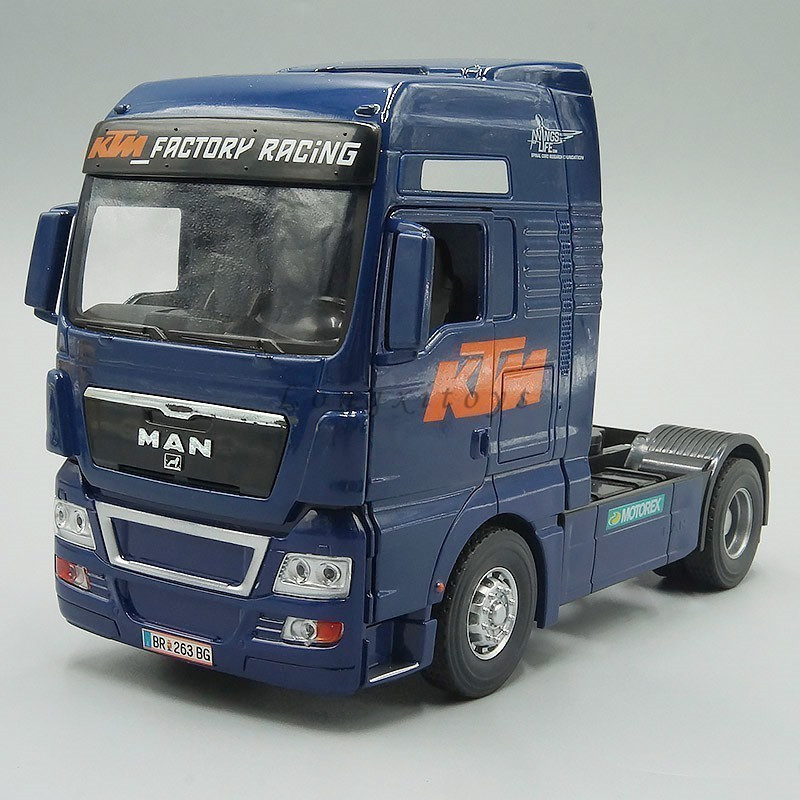 1 : 32 Modelo De Caminhão De Metal Fundido Brinquedos Joy City Man TGX KTM Trator Veículo Réplica Em Miniatura