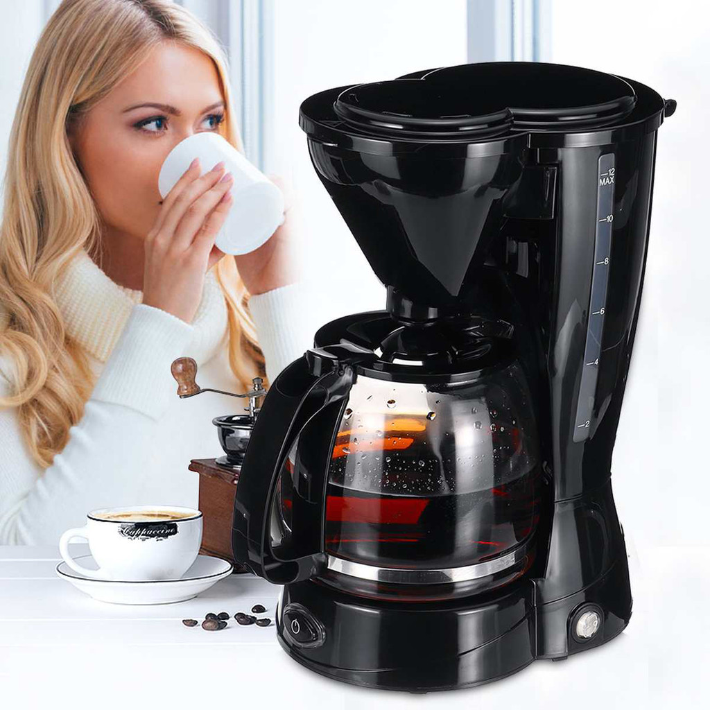 Mini máquina de café por gotejamento transfronteiriço com panela Home Office Pequena cafeteira