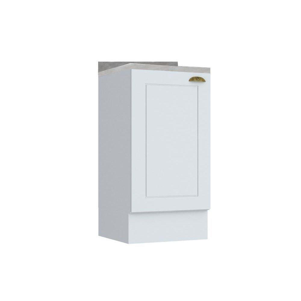 Balcão de Cozinha c/ Tampo Americana c/ 1 Porta 40cm Branco - Henn