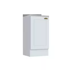 Balcão de Cozinha c/ Tampo Americana c/ 1 Porta 40cm Branco - Henn