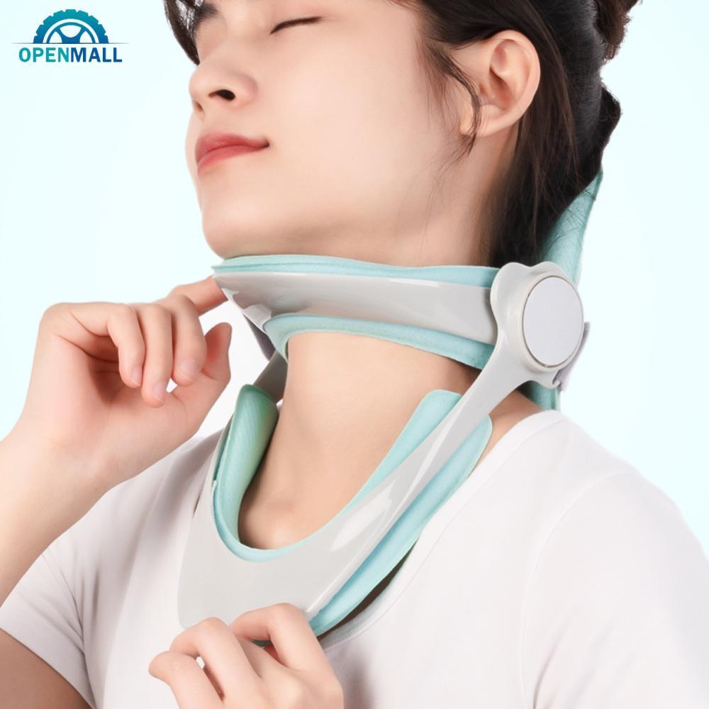 OPENMALL Corretor De Postura Ajustável Colar Cervical Dispositivo Tração Pescoço Cintas Suporte Maca Protetor Coluna Alí