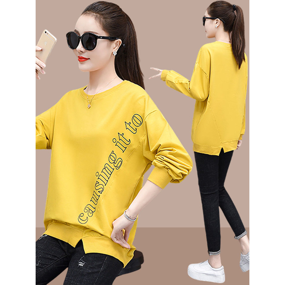 Moletom feminino primavera outono estilo fino início do outono roupas femininas 2026 novo estilo na moda roupas de outon
