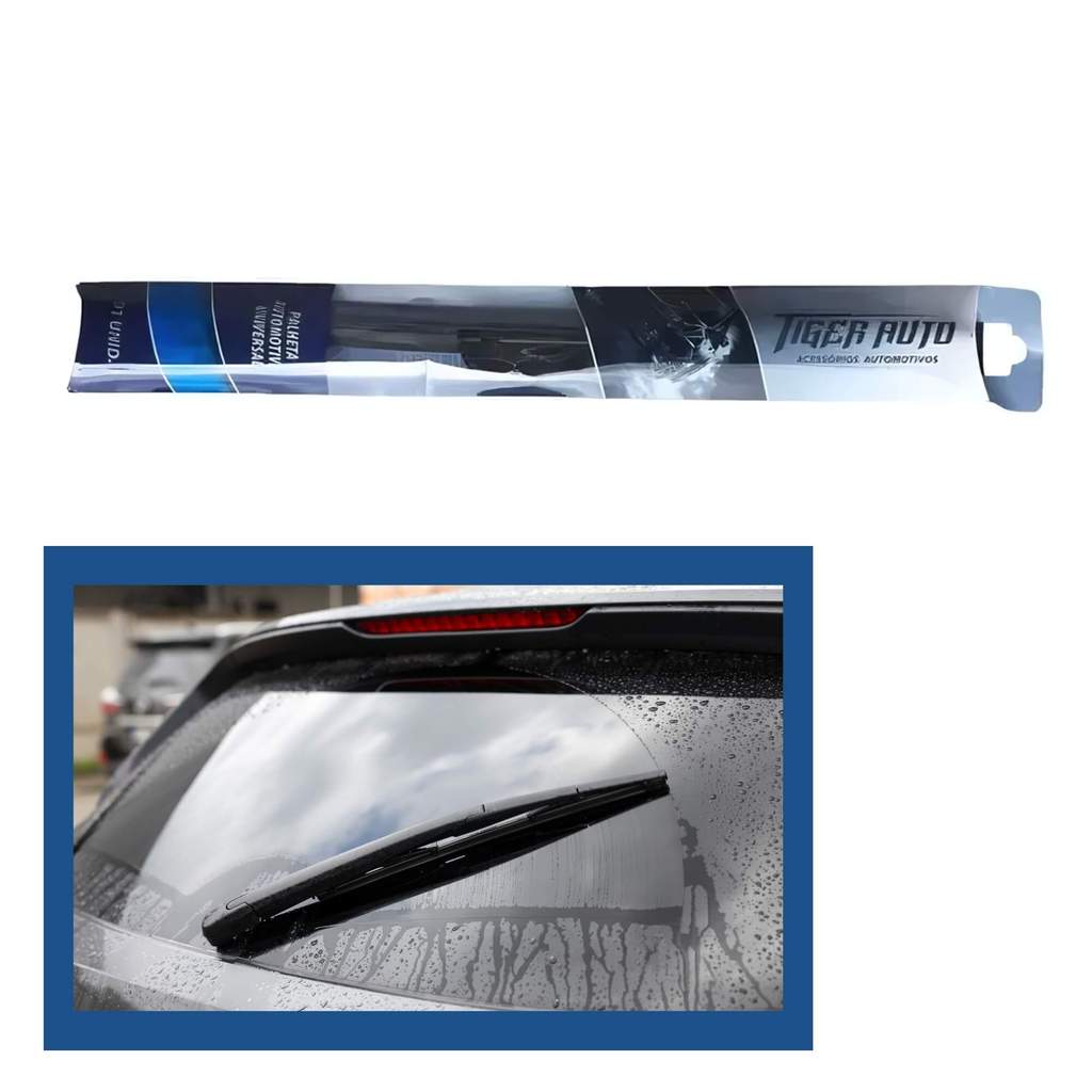 Palheta Limpadora de Silicone Universal 13" Polegadas Para Traseira do Veículo Tiger Auto - 0503013