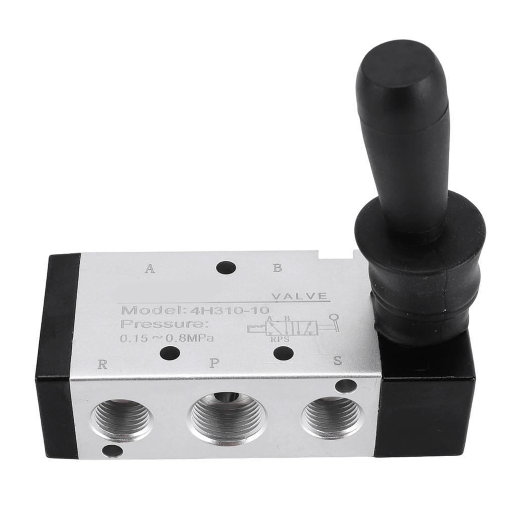 Válvula Pneumática De Tração Manual Hilitand Eujgoov 4H310 10 5 Vias 2 Posições Controle 3 8 NPT Ar De Ação Direta Para