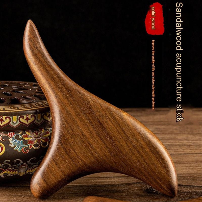 Massageador De Ponto De Gatilho De Madeira Sândalo Massagem Triangular Profissional Ferramentas Gua Sha Manual De Reflex