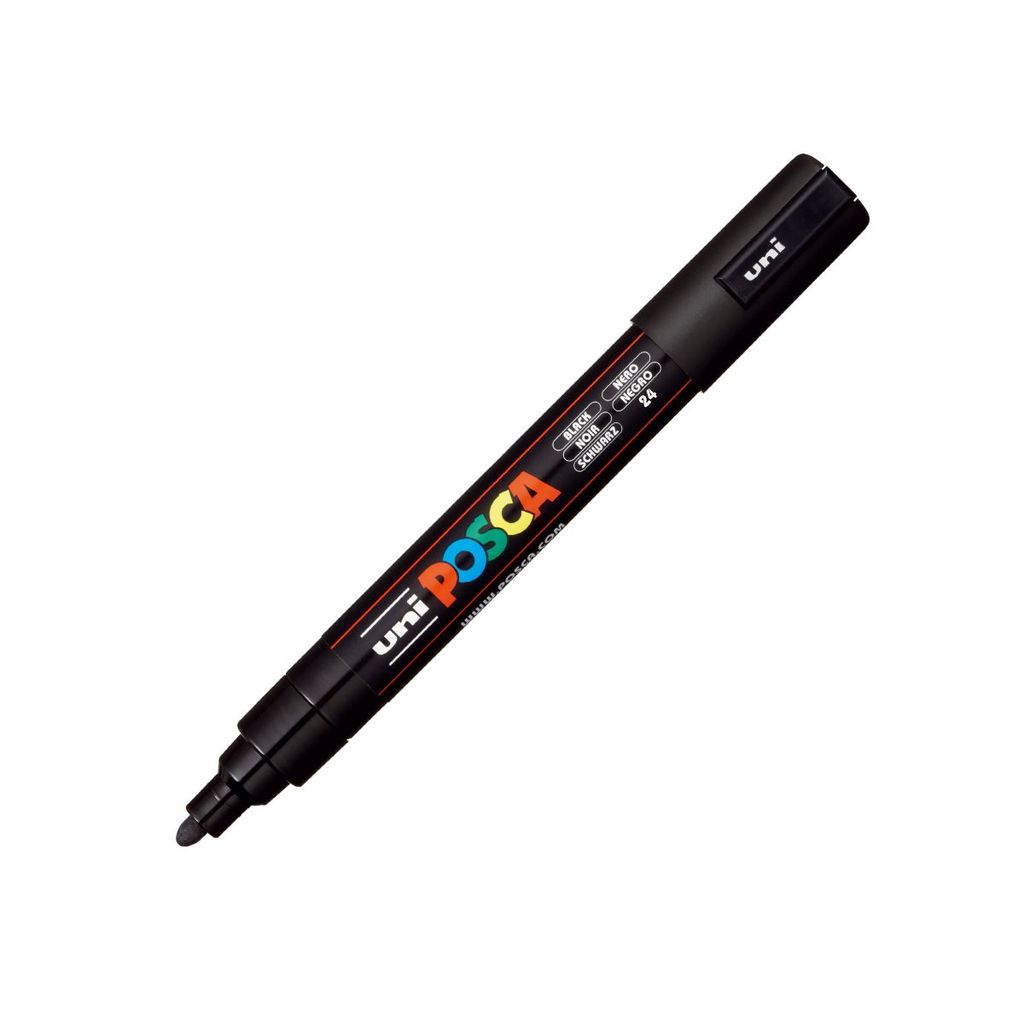 Caneta Posca PC-5M Preta uni-ball