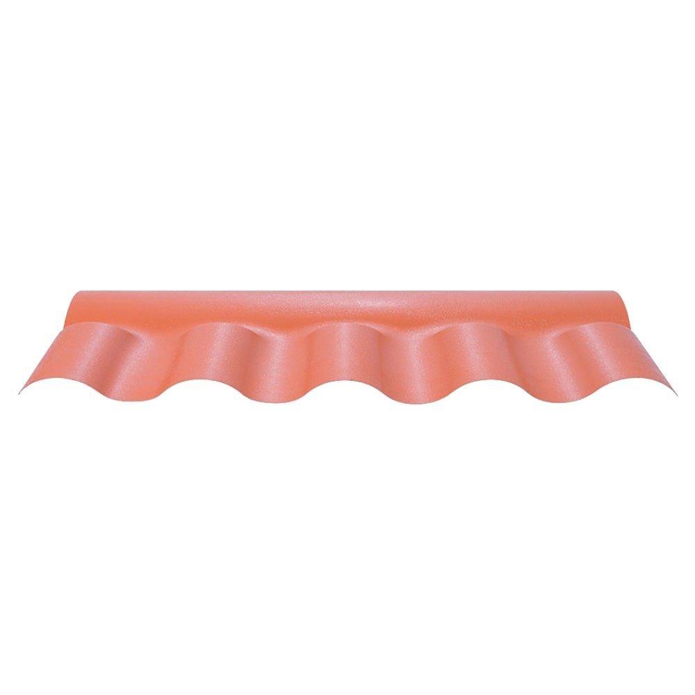 Cumeeira Afort Central Articulada Colonial PVC Cêramica e Terracota 86cm
