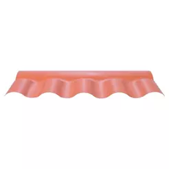 Cumeeira Afort Central Articulada Colonial PVC Cêramica e Terracota 86cm
