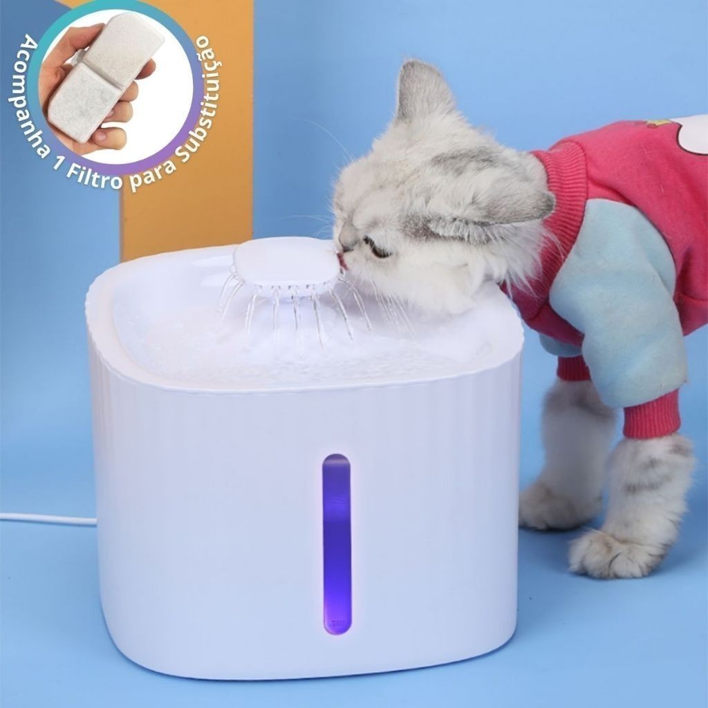 Bebedouro Fonte De Água Automático Com Filtro Para Gatos E Cachorros Para Cães E Gatos 3 Litros