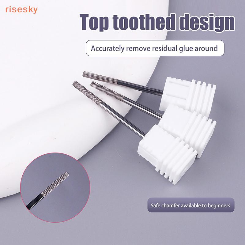 [risesky] 1 Peça De Aço De Tungstênio Profissional Para Unhas , Lixas De Unha , Esmalte Em Gel , Remoção De Rebarbas Máq