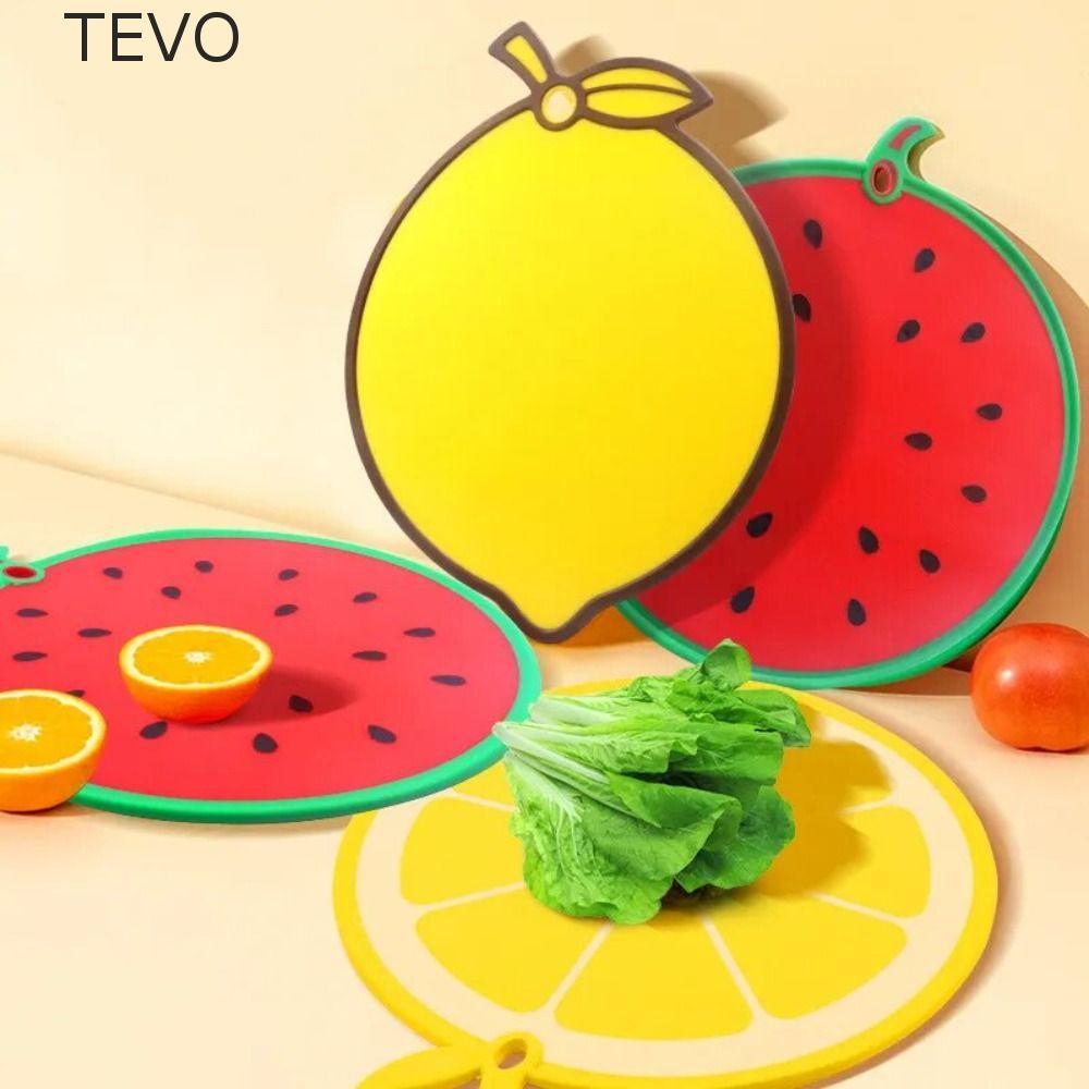 Tábua De Corte Em Forma De Fruta TEVO , Tábuas De Cortar Antibacterianas Espessadas , Aparelho De Cozinha Antiderrapante