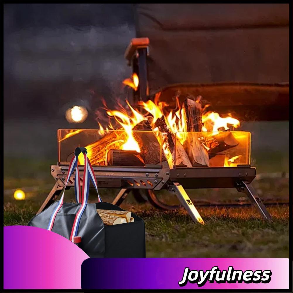 Joyfulness-br joyness-br Oreilet Bolsa para transporte de lenha com alças Bolsa para transporte de toras Grande suporte