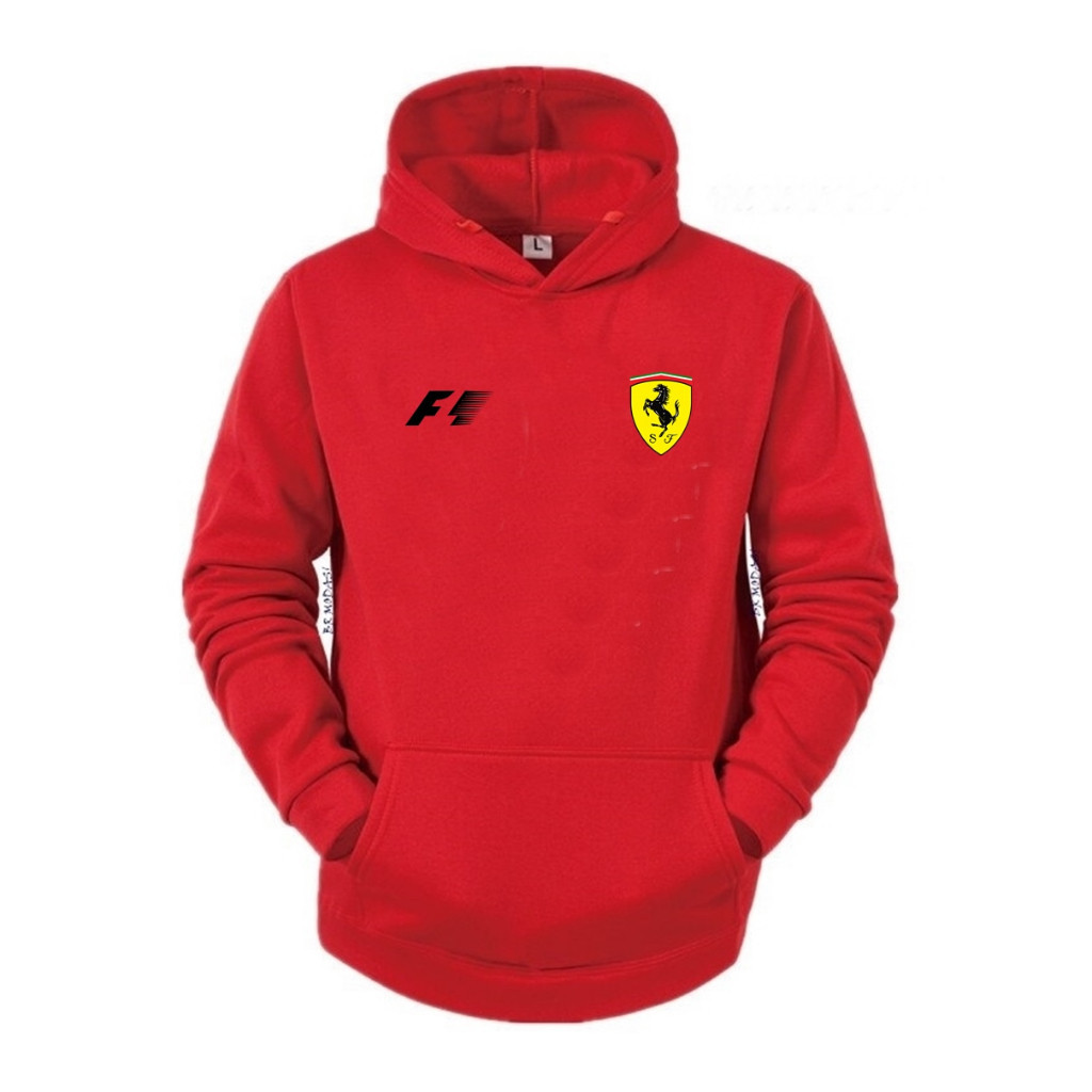 Moletom Blusa de Frio Moletom Masculino Blusa da Ferrari Casaco com capuz