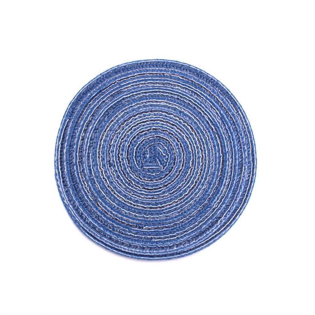onebuycart 4 Peças Conjunto De Porta-Copos Redondo Escaldante Isolamento Térmico Tapetes De Prato Tecido Decorativo Tige