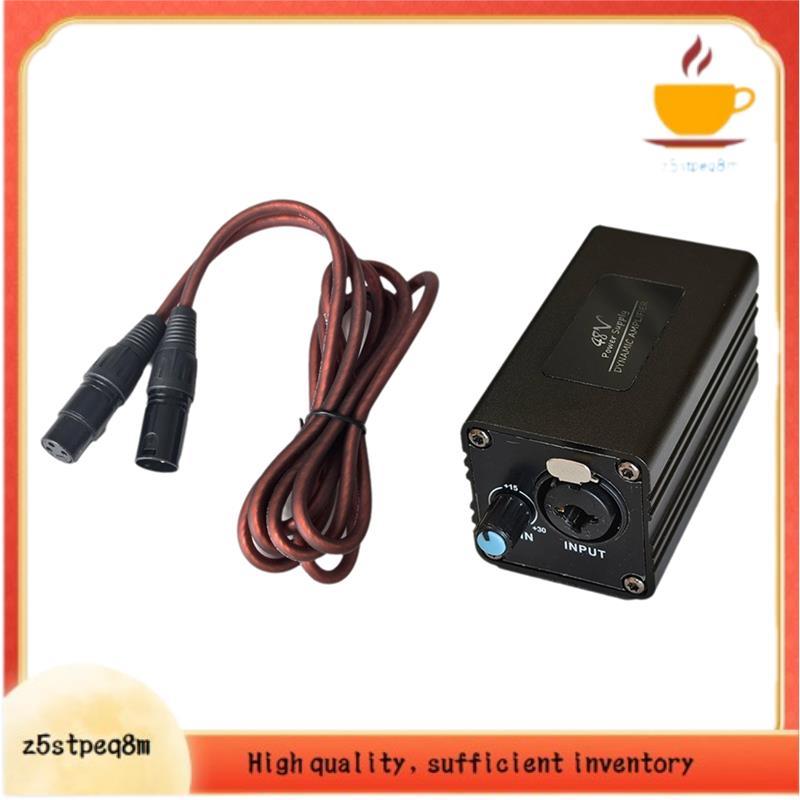 Microfone Portátil Dinâmico Com Fio , Amplificador De Fonte De Alimentação De 48V Para Transmissão Ao Vivo , Performance