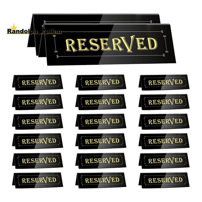 [Concessional H] 20 Peças De Sinais De Barraca De Mesa Reservados Em Acrílico , Assento De Reserva Para Casamento , Rest