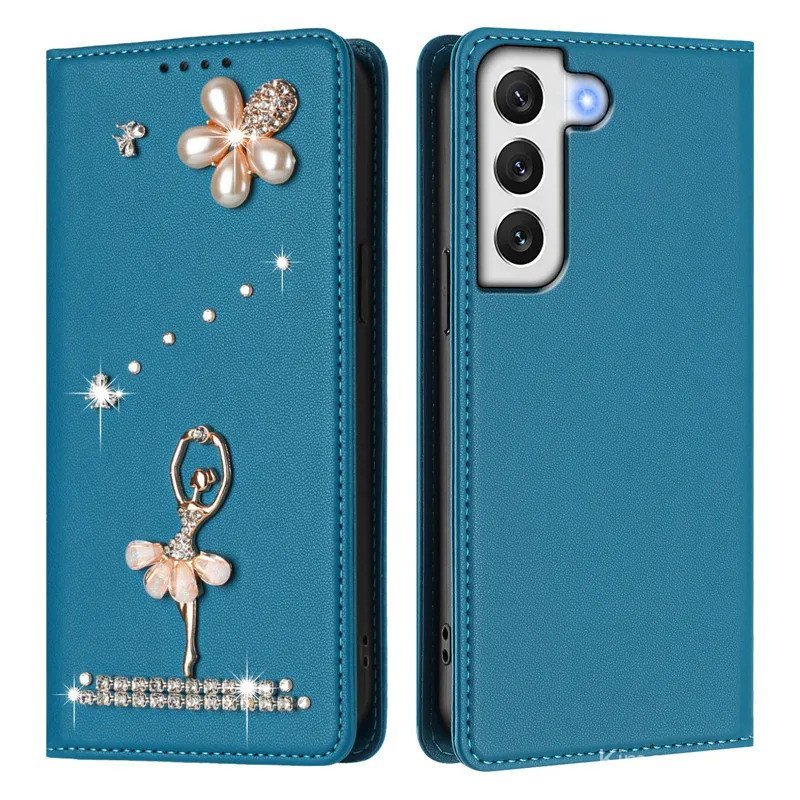 Capa Magnética de Couro ME06 para Samsung Galaxy S21 S20 FE S10 Lite S9 S8 Plus S7 S6 Edge Ultra 5G, Capa Antifurto com