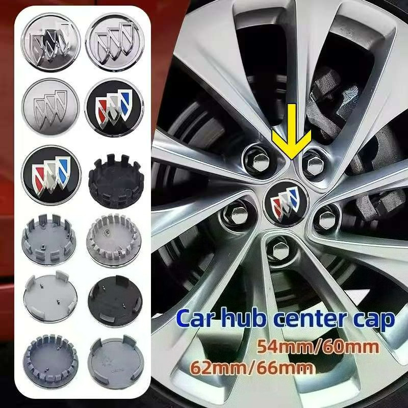 4pcs 54mm 60mm 62mm 66mm Tampas Do Cubo Da Roda Carro Emblema Tampa Para Buick Excelle