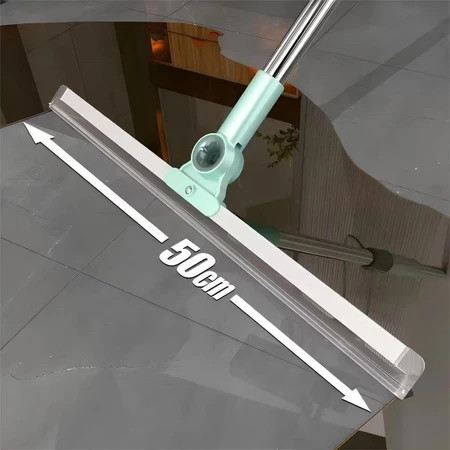 Rodo de Silicone Multiuso 2 em 1 Vassoura e Limpador de Vidros para Uso Seco e Molhado