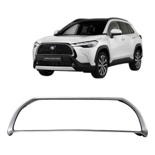 Friso Moldura Grade Parachoque Dianteiro Corolla Cross 2021 Prata