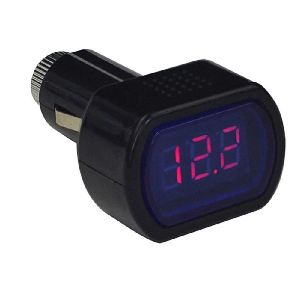 Monitor De Bateria De Carro Voltímetro LED Digital Isqueiro Medidor De Tensão Elétrica Fusível Embutido Para Carros DC 1