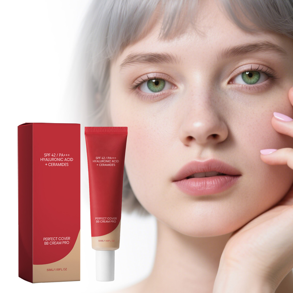 BB Cream Pro Multifuncional Fps 42 PA + + Com Ácido Hialurônico E Ceramidas-Base De Cobertura Perfeita Para Maquiagem De