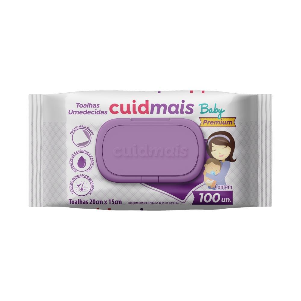 Lenço Umedecido Cuidmais Baby Premium 100 Unidades