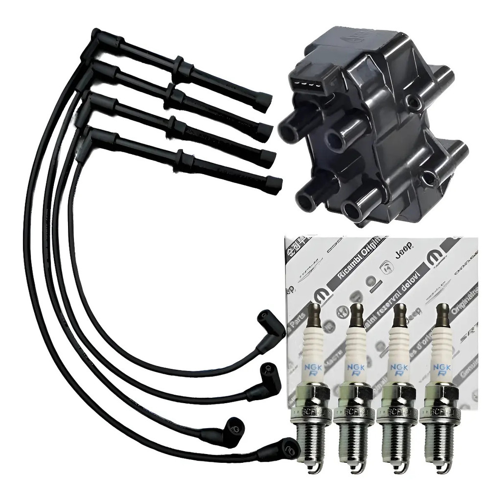 Cabos + Velas + Bobina Chery Face 1.3 16v S18 Rely Link